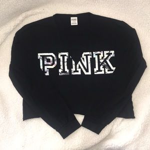 PINK Victoria’s Secret Long Sleeve Crop Top